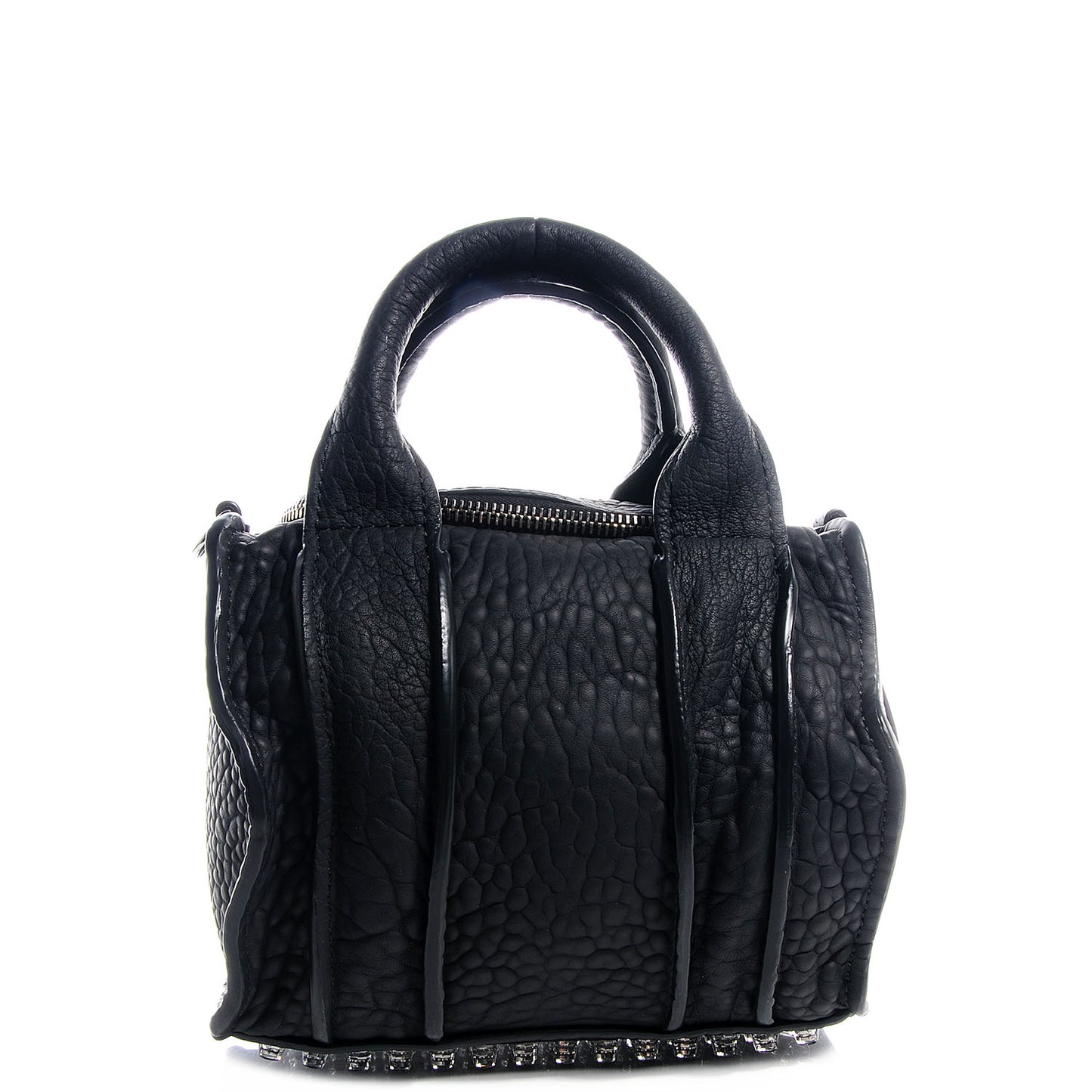 Pebbled Leather Inside Out Rockie Black