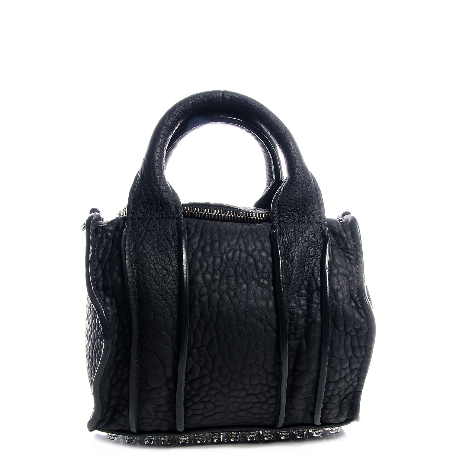 Alexander Wang Pebbled Leather Inside Out Rockie Black 1 of 6