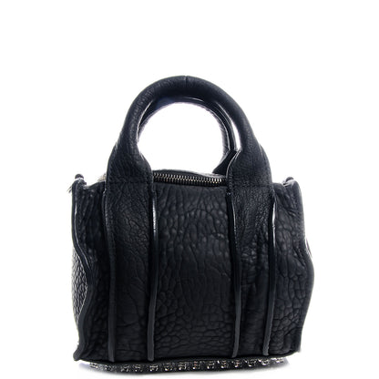 Alexander Wang Pebbled Leather Inside Out Rockie Black 1 of 6