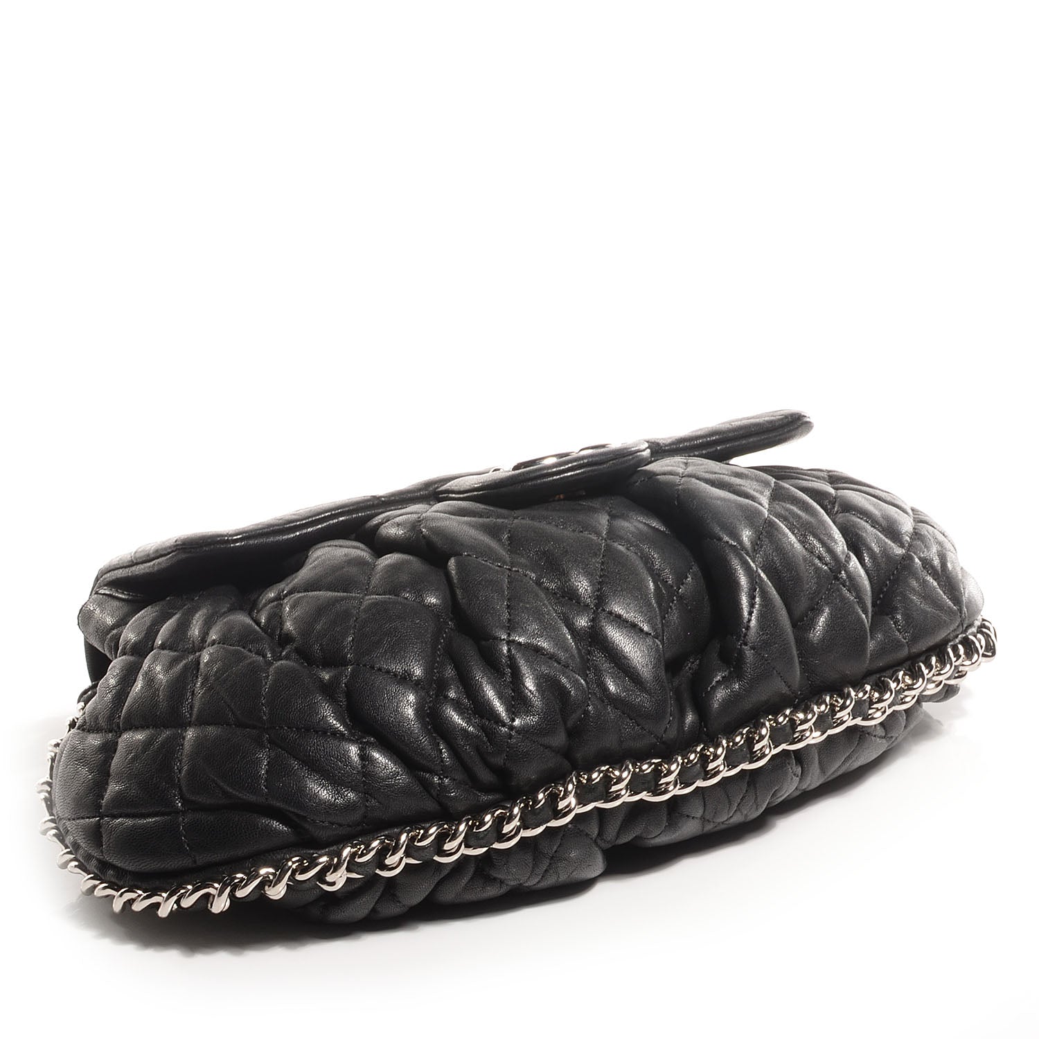 Chanel Lambskin Chain Around Medium Messenger Black 4 of 8