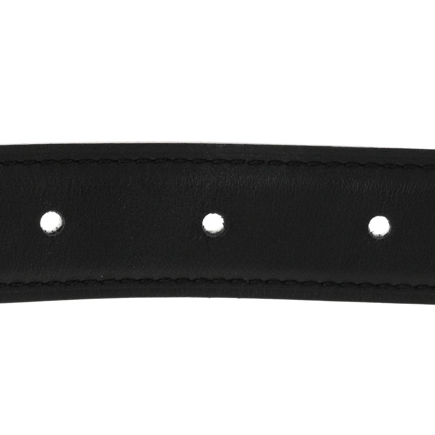 Hermes Swift Epsom 24mm Flot Belt 80 32 Black Craie 4 of 6