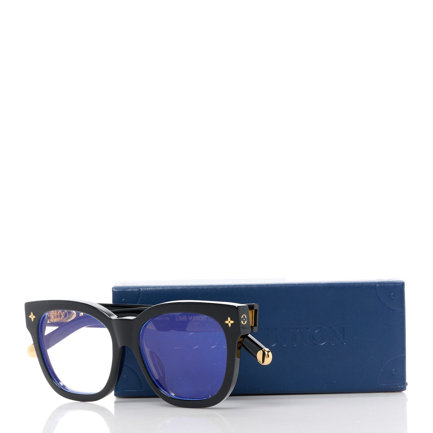 Acetate My Monogram Anti-Blue Light Sunglasses Z1633W Black