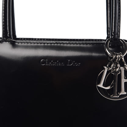 Christian Dior Patent Top Handle Bag Black 6 of 8