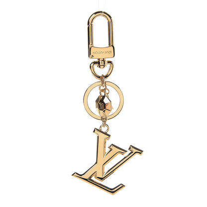 Louis Vuitton LV Facettes Bag Charm Key Holder Gold 1 of 3