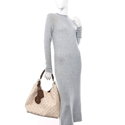 Louis Vuitton Mahina Carmel Hobo Creme 2 of 9