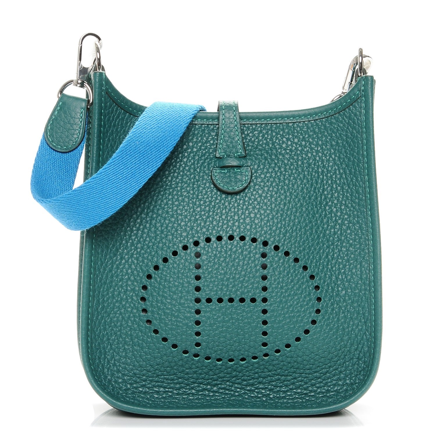 Hermes Taurillon Clemence Amazone Evelyne TPM Malachite Zanzibar 1 of 6