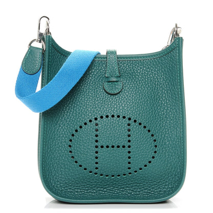 Hermes Taurillon Clemence Amazone Evelyne TPM Malachite Zanzibar 1 of 6