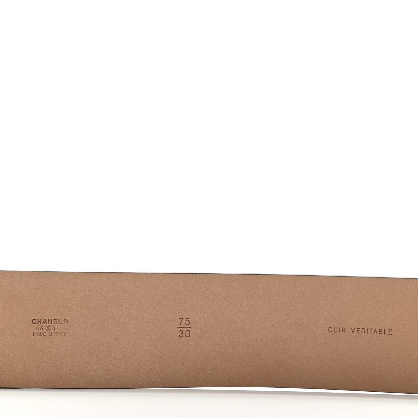 Calfskin CC Belt 75 30 Black
