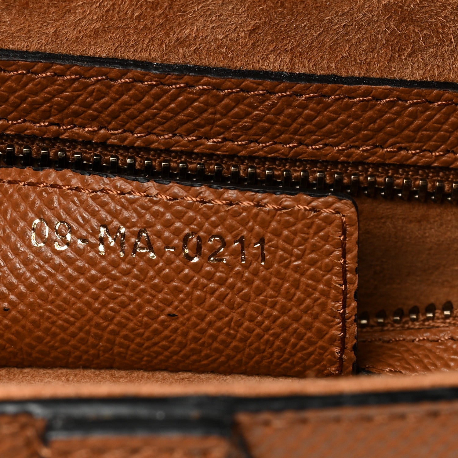 Christian Dior Grained Calfskin Saddle Bag Golden Saddle 7 of 10