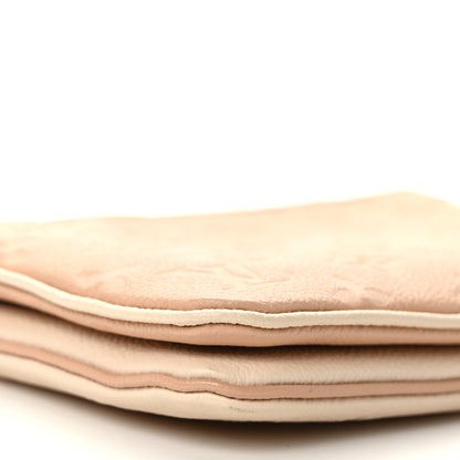 Louis Vuitton Empreinte Double Zip Pochette Beige Rose Creme 10 of 13