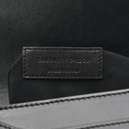 Saint Laurent Smooth Calfskin Le Maillon Satchel Black 7 of 9