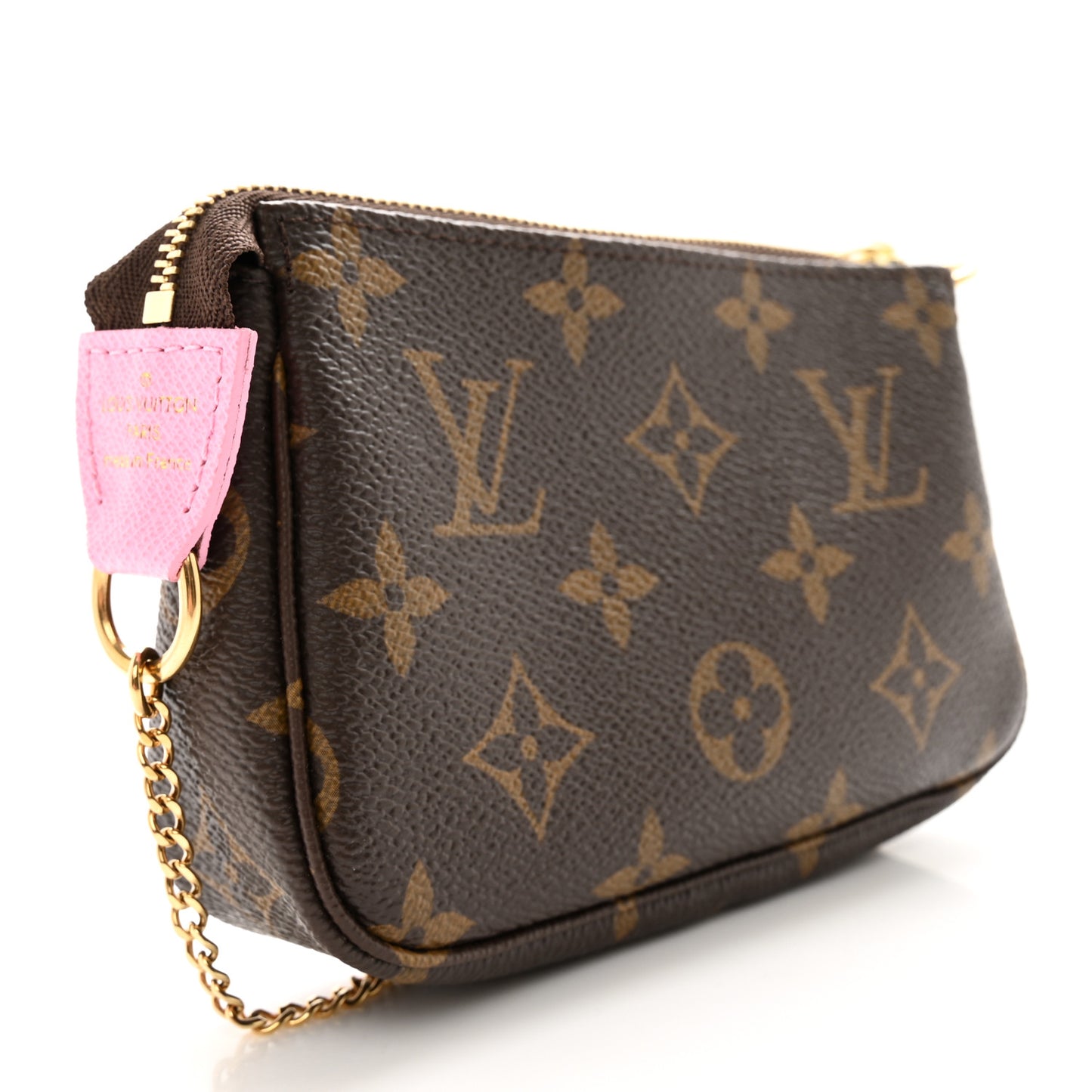 LOUIS VUITTON Monogram 2022 Christmas Animation Paris Mini Pochette Accessories Pink