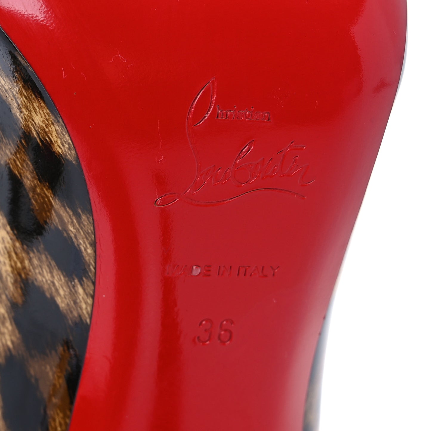 Patent Leopardino Fifille 100 Pumps 36 Brown