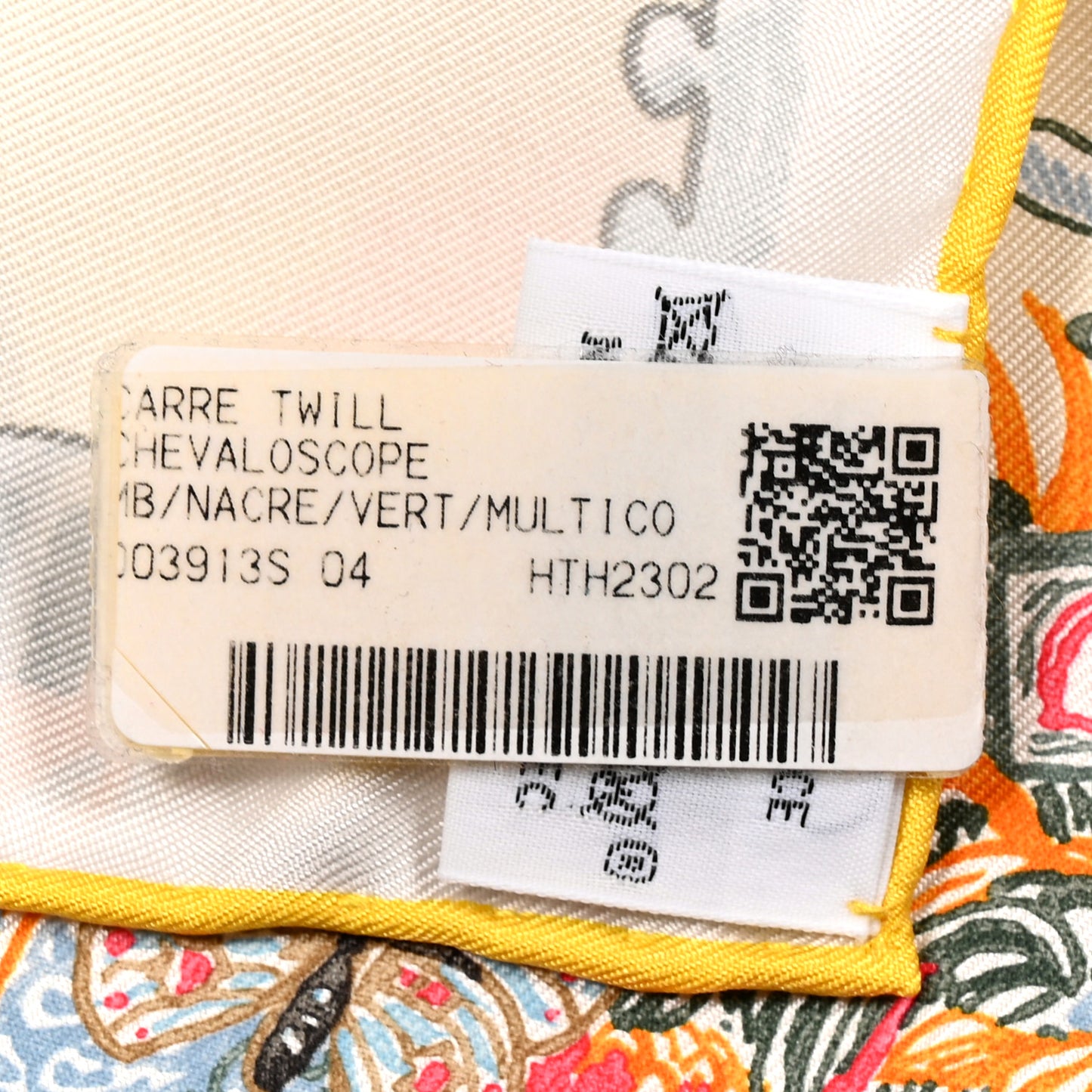 Chevaloscope Scarf 90 Nacre Vert Multicolor