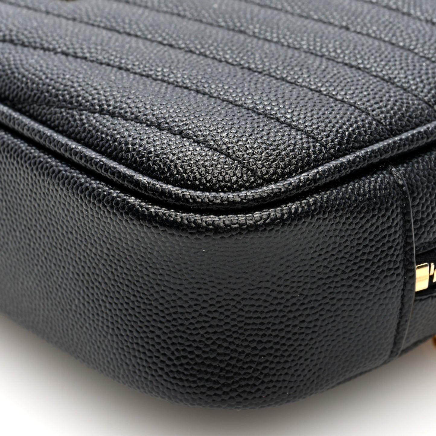 Grain De Poudre Matelasse Monogram Mini Lou Camera Bag Black