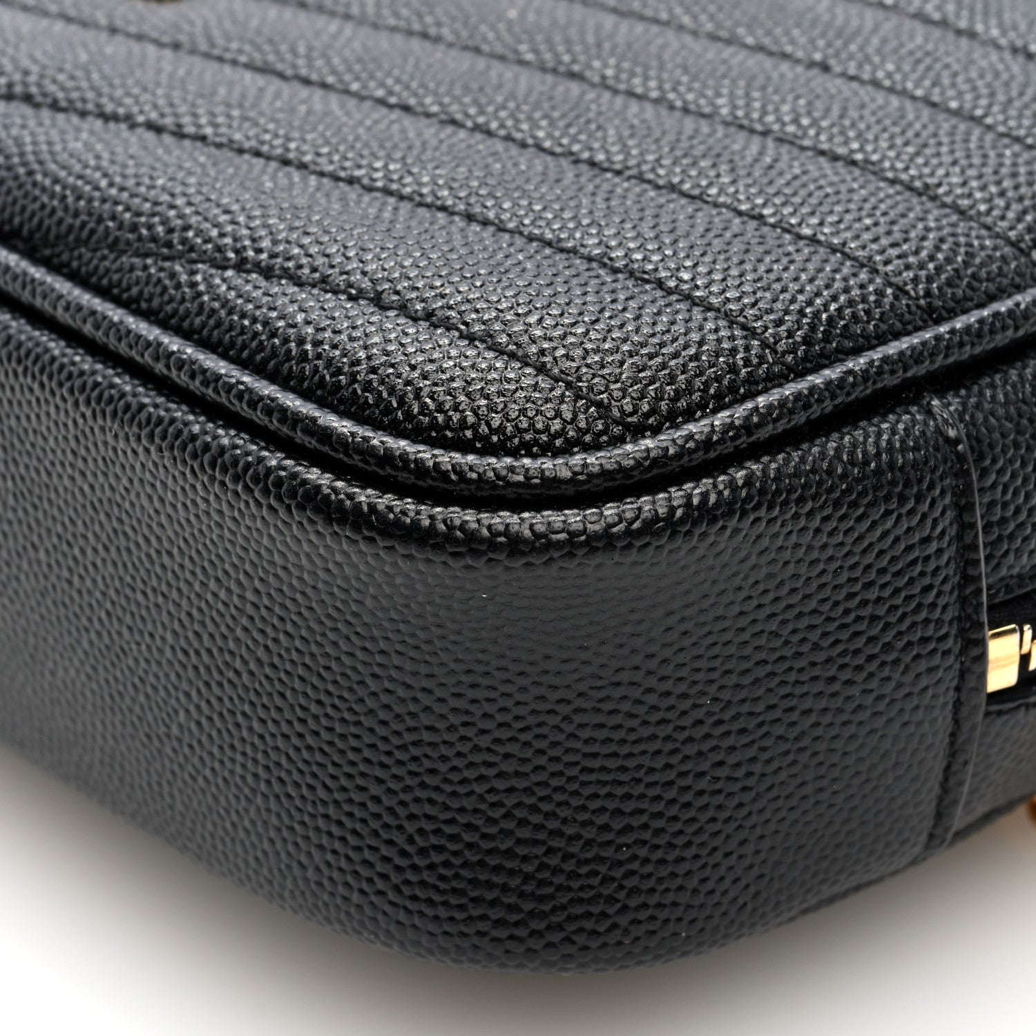 Saint Laurent Grain De Poudre Matelasse Monogram Mini Lou Camera Bag Black 9 of 9