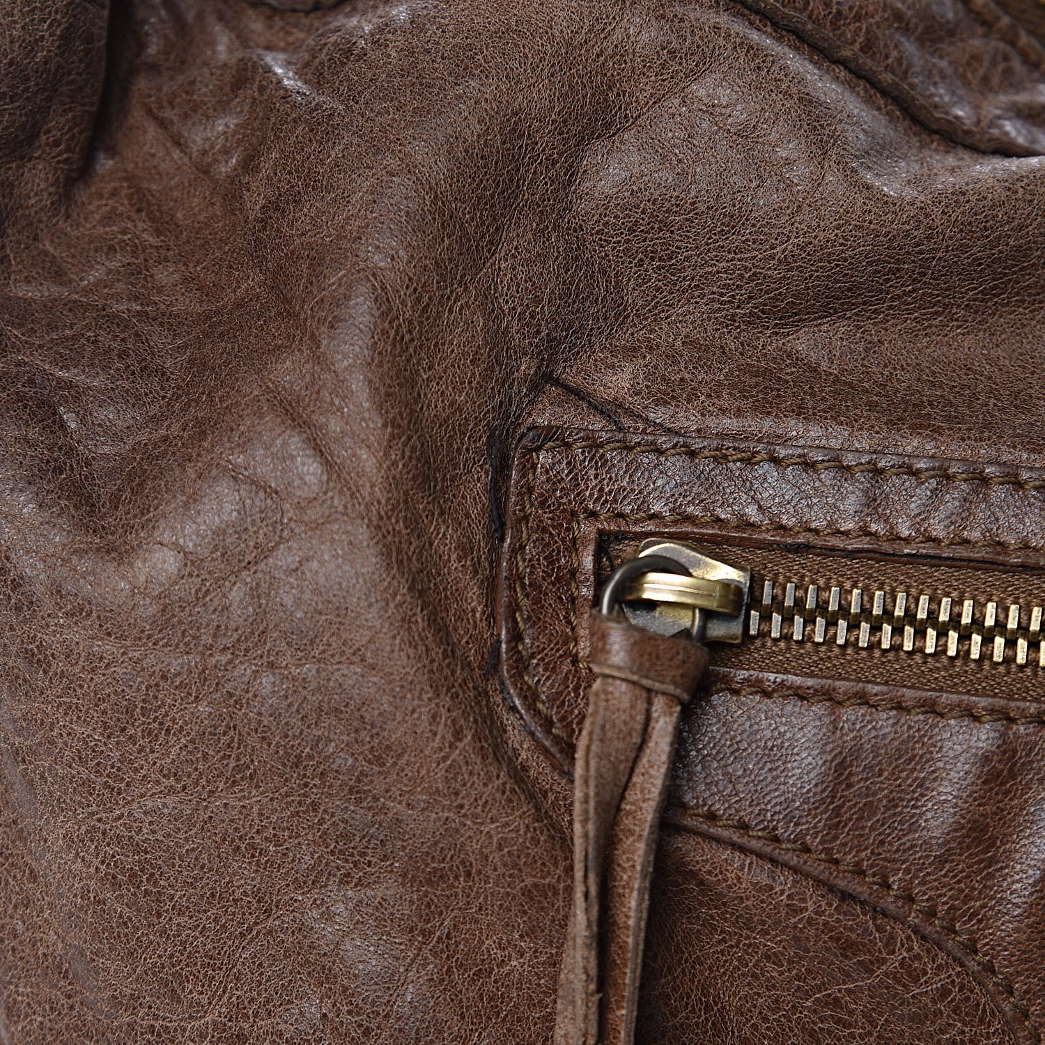 Balenciaga Agneau Classic Hardware Day Hobo Sienna 15 of 19