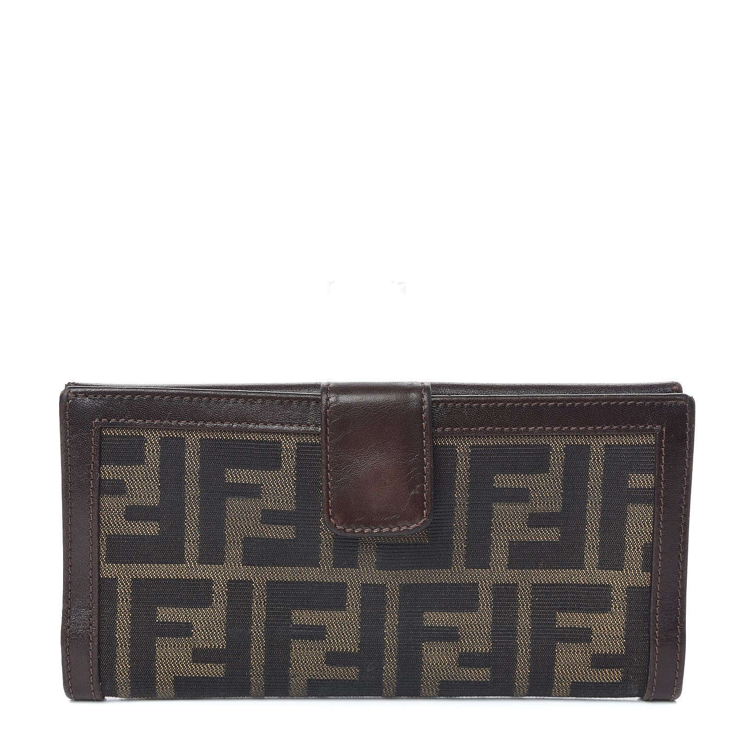 Fendi Zucca Continental Wallet Tobacco 1 of 10