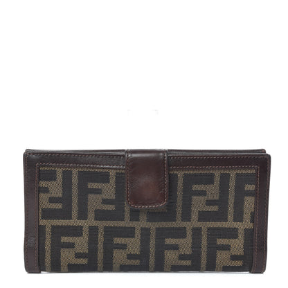 Fendi Zucca Continental Wallet Tobacco 1 of 10