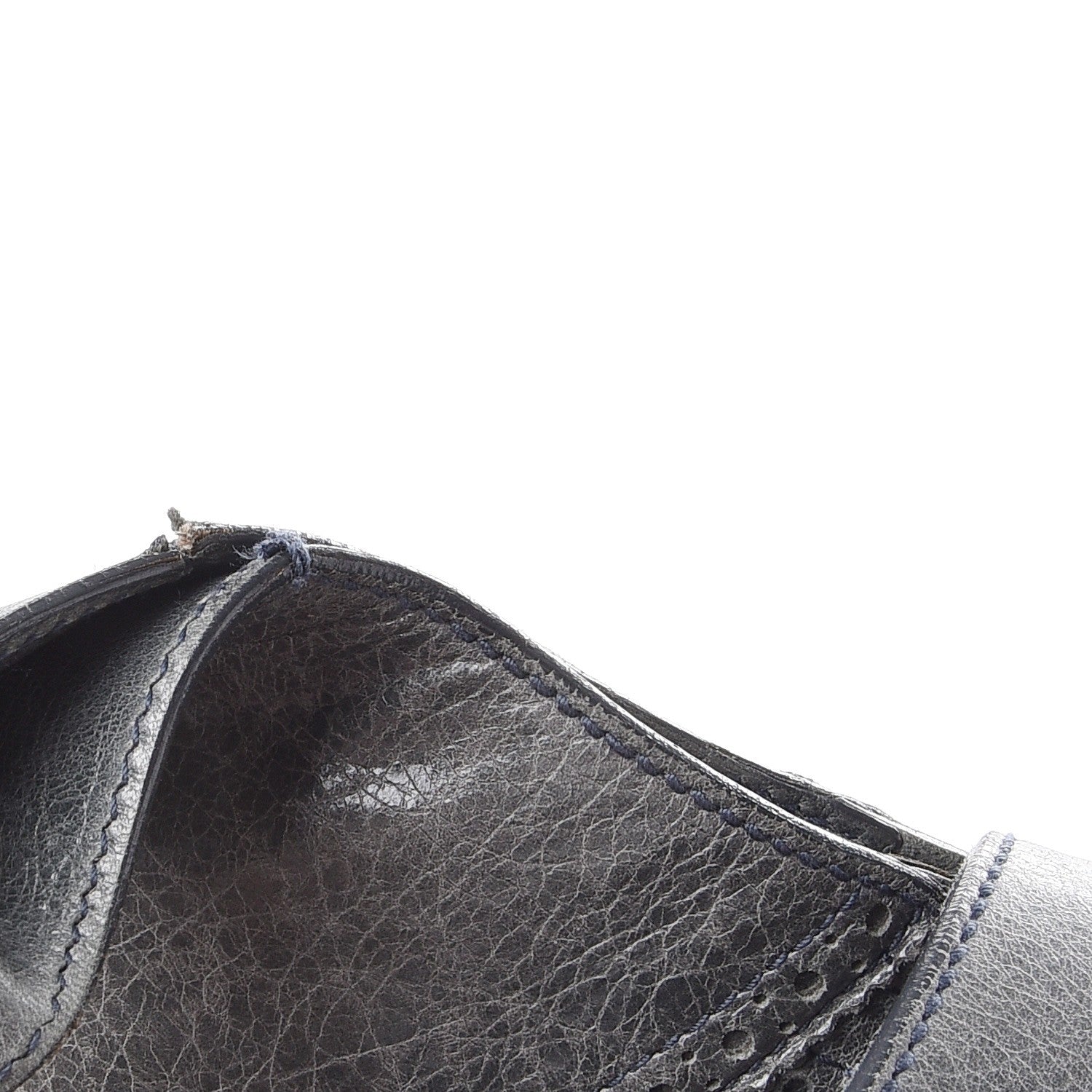 Balenciaga Agneau Giant Brogues Hardware Besace Hobo Storm 12 of 12