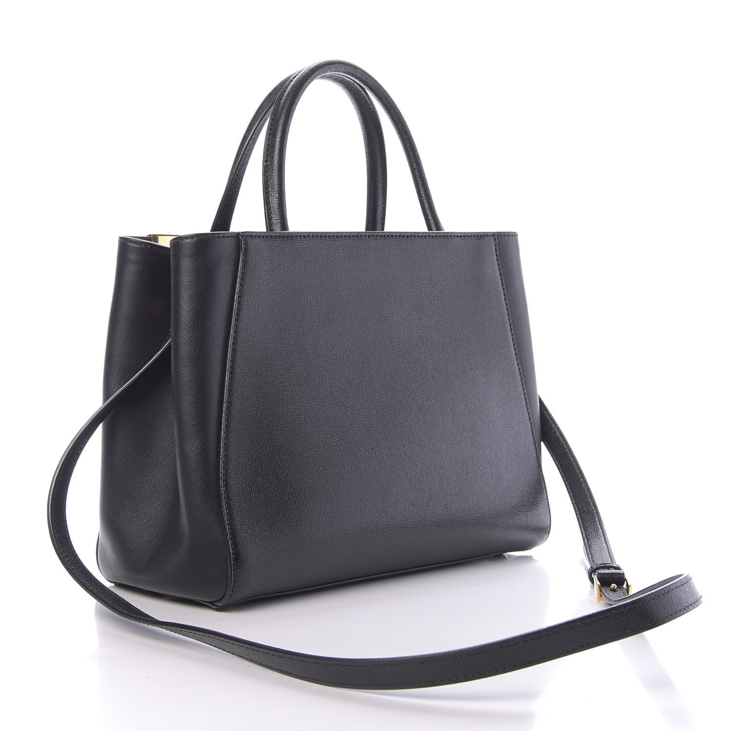 Fendi Vitello Elite Petite 2Jours Tote Black 3 of 10