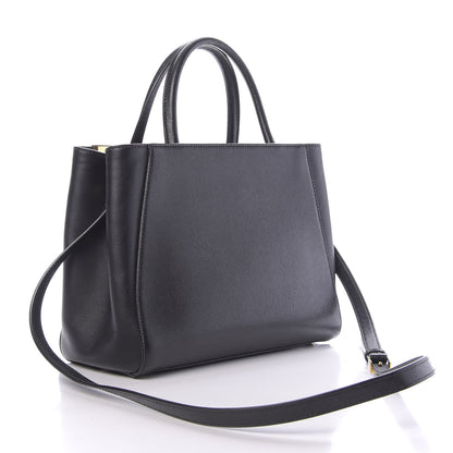 Fendi Vitello Elite Petite 2Jours Tote Black 3 of 10