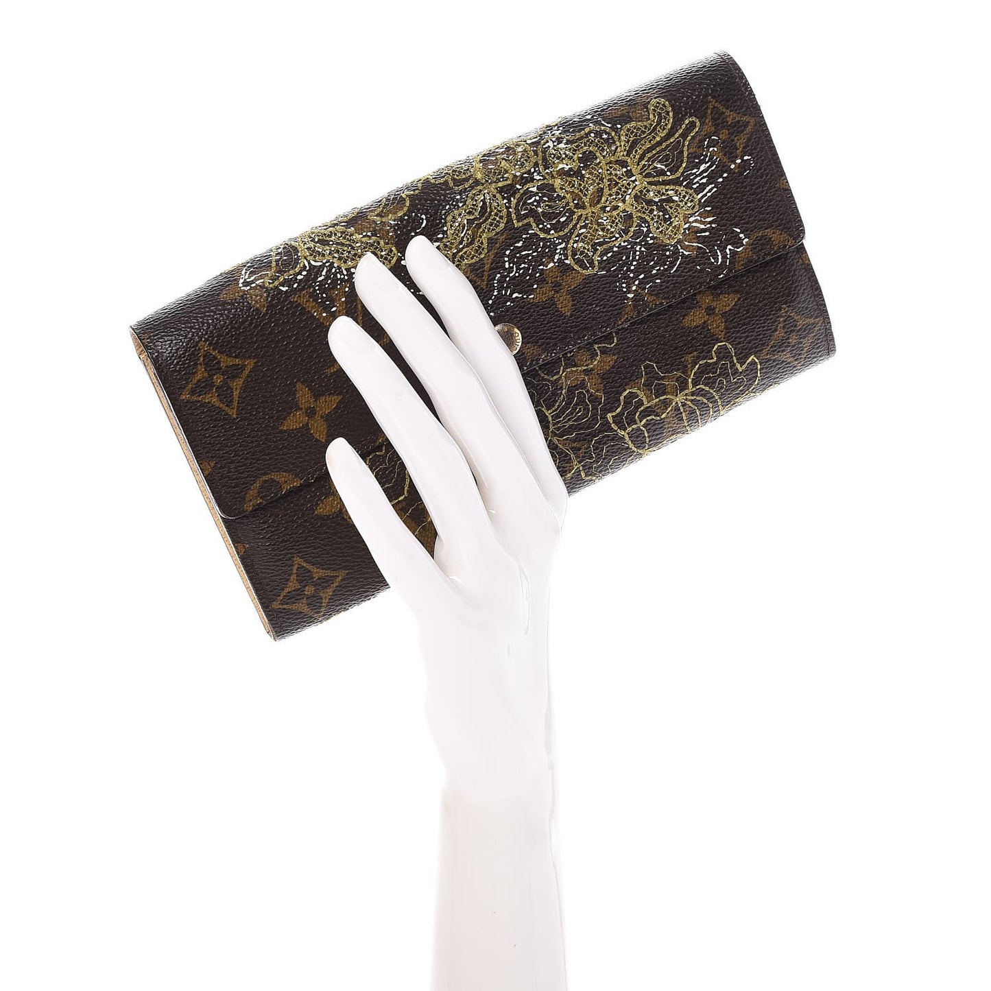 Monogram Dentelle Sarah Wallet Gold