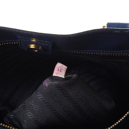 Prada Saffiano Lux Large Tote Bluette 8 of 24