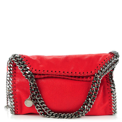 Stella McCartney Shaggy Deer Mini Falabella Shoulder Bag Cherry 1 of 8
