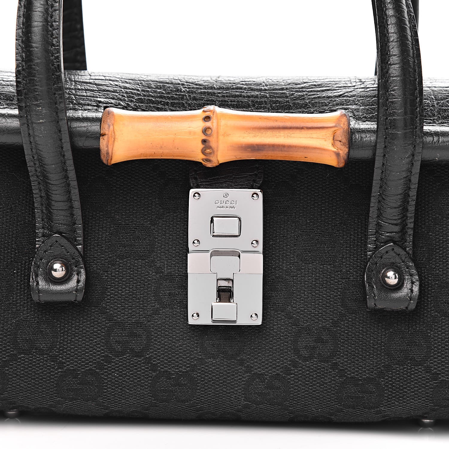 Gucci Monogram Small Bamboo Bullet Black 10 of 10