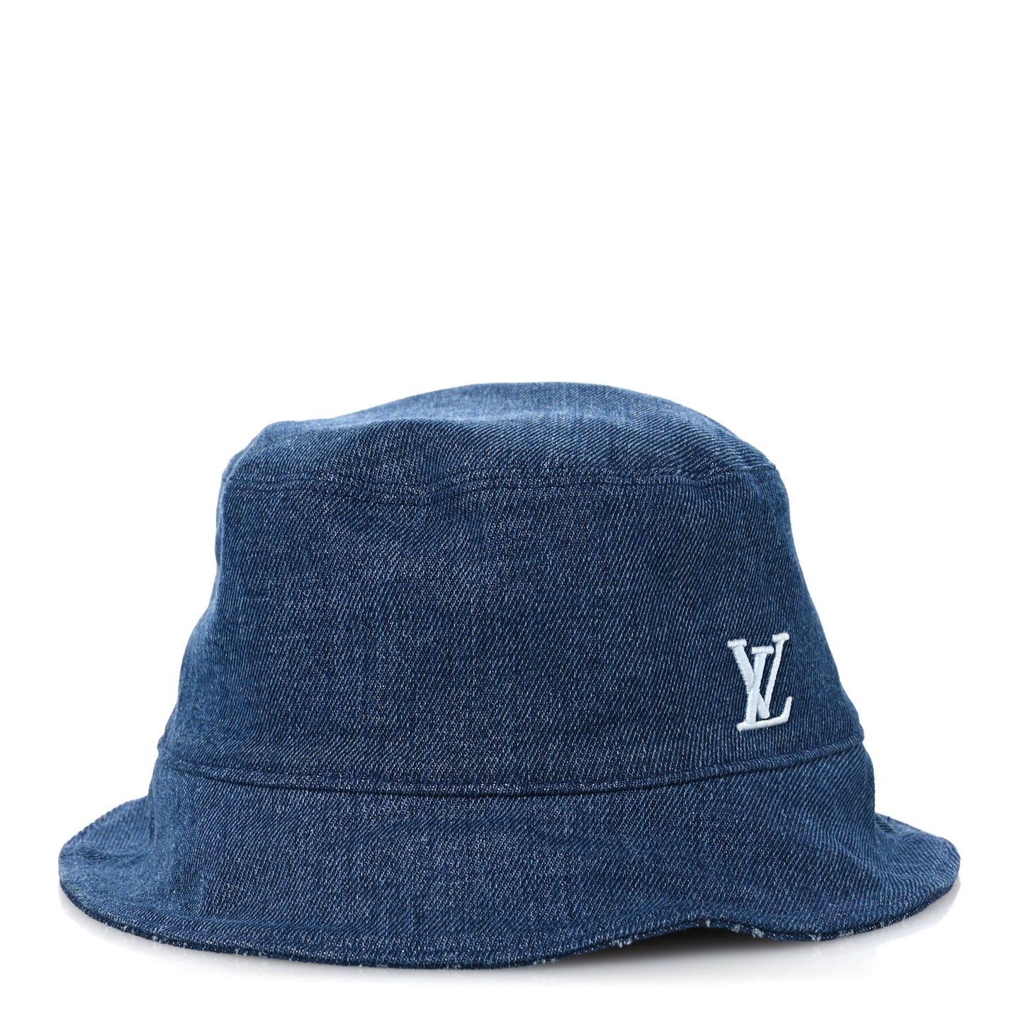Monogram Denim Reversible Everyday Bucket Hat M Blue