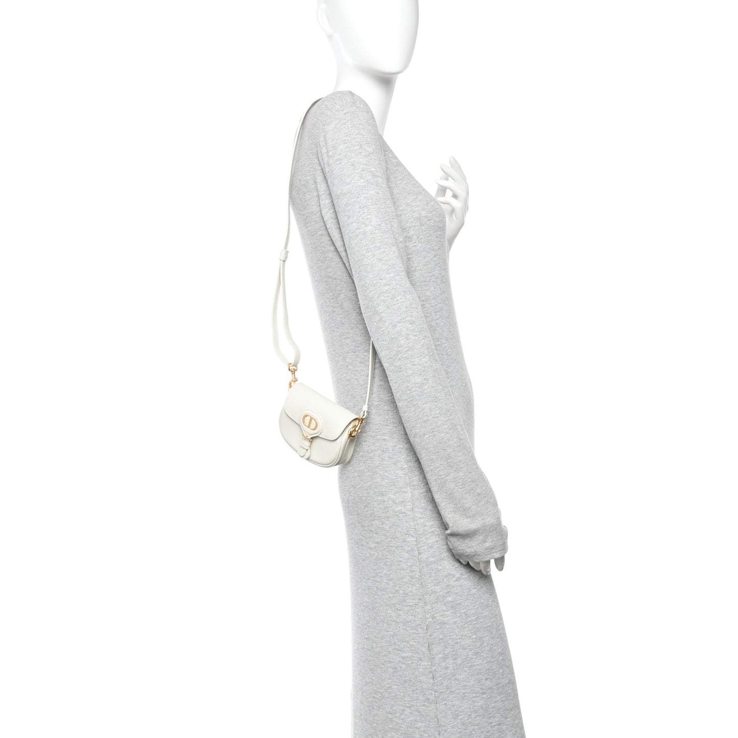 Box Calfskin Small Bobby Bag White