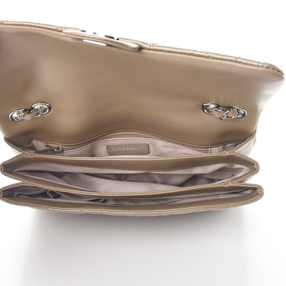 Chanel Patent Quilted 3 Jumbo Flap Light Brown 5 of 7