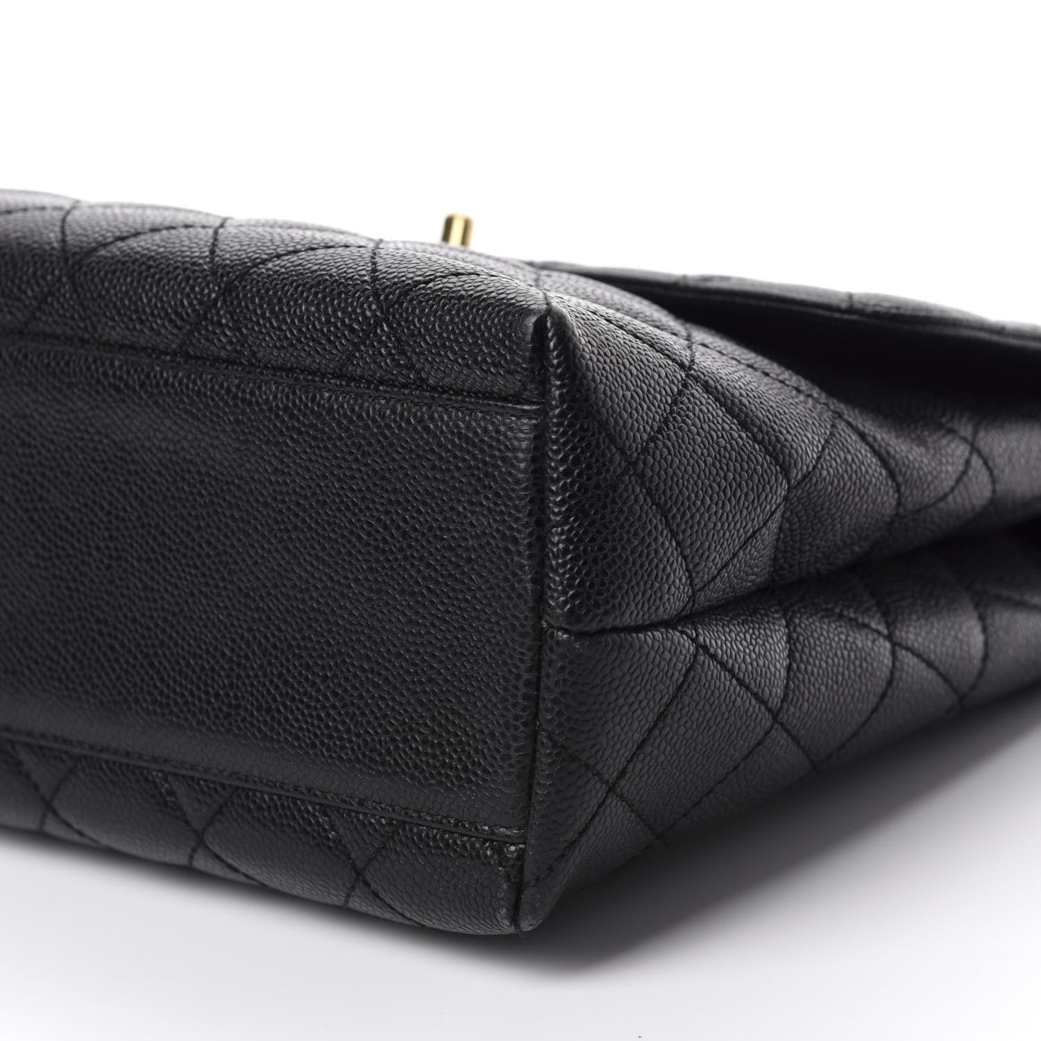 Chanel Caviar Quilted Jumbo Kelly Flap Black 7 of 11