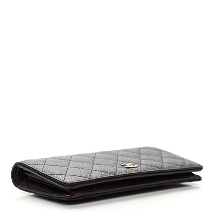 Chanel Caviar Quilted Yen Wallet Black 4 of 10