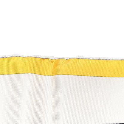 Hermes Silk Brides Rebelles Scarf 90 White 25 of 27