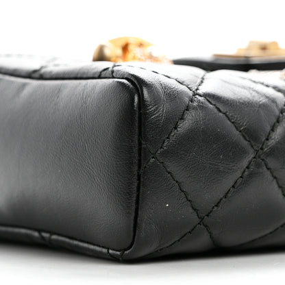 Chanel Aged Calfskin Lucky Charms 2.55 Reissue Mini Clutch With Chain Black 11 of 13