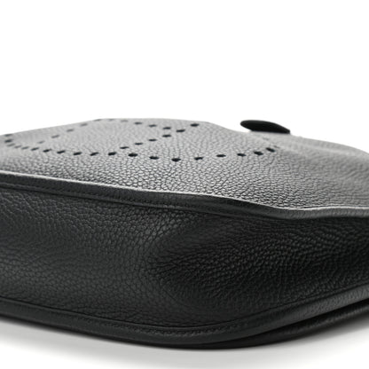 Hermes Taurillon Clemence Evelyne III PM Black 9 of 10
