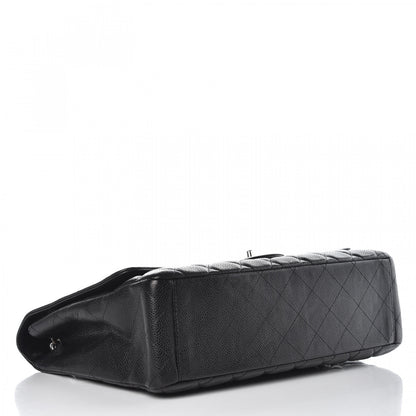 Chanel Caviar Quilted Maxi Single Flap Black 4 of 14