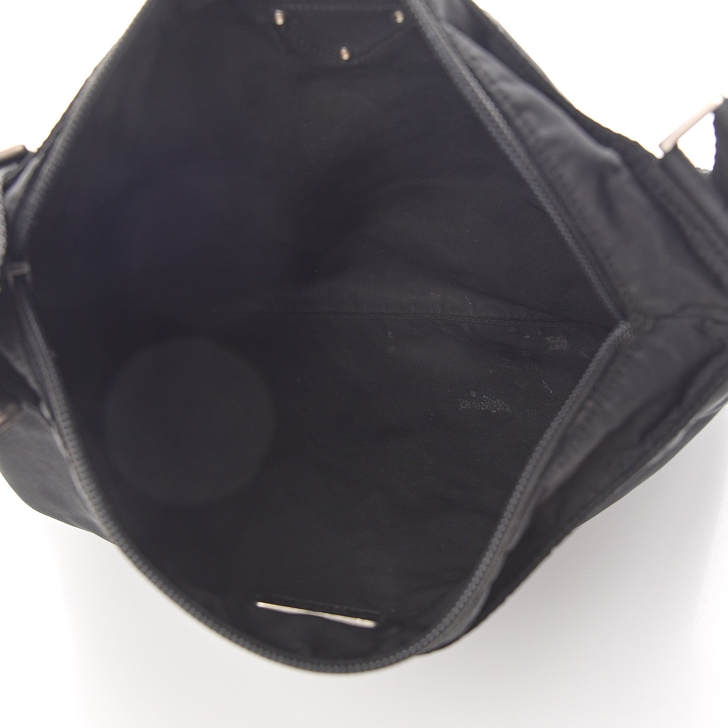 Prada Nylon Small Flat Messenger Bag Black 4 of 7