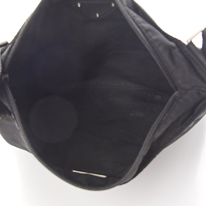 Prada Nylon Small Flat Messenger Bag Black 4 of 7