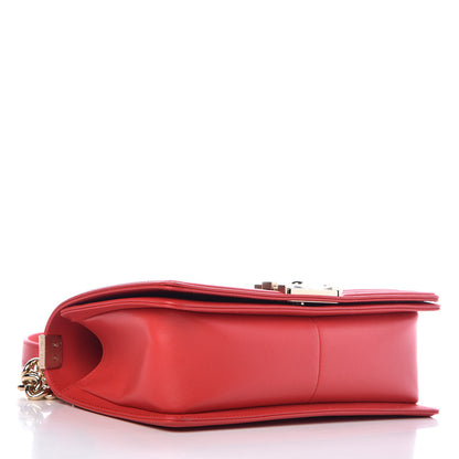 Chanel Calfskin Quilted Medium Boy Flap Red 4 of 11