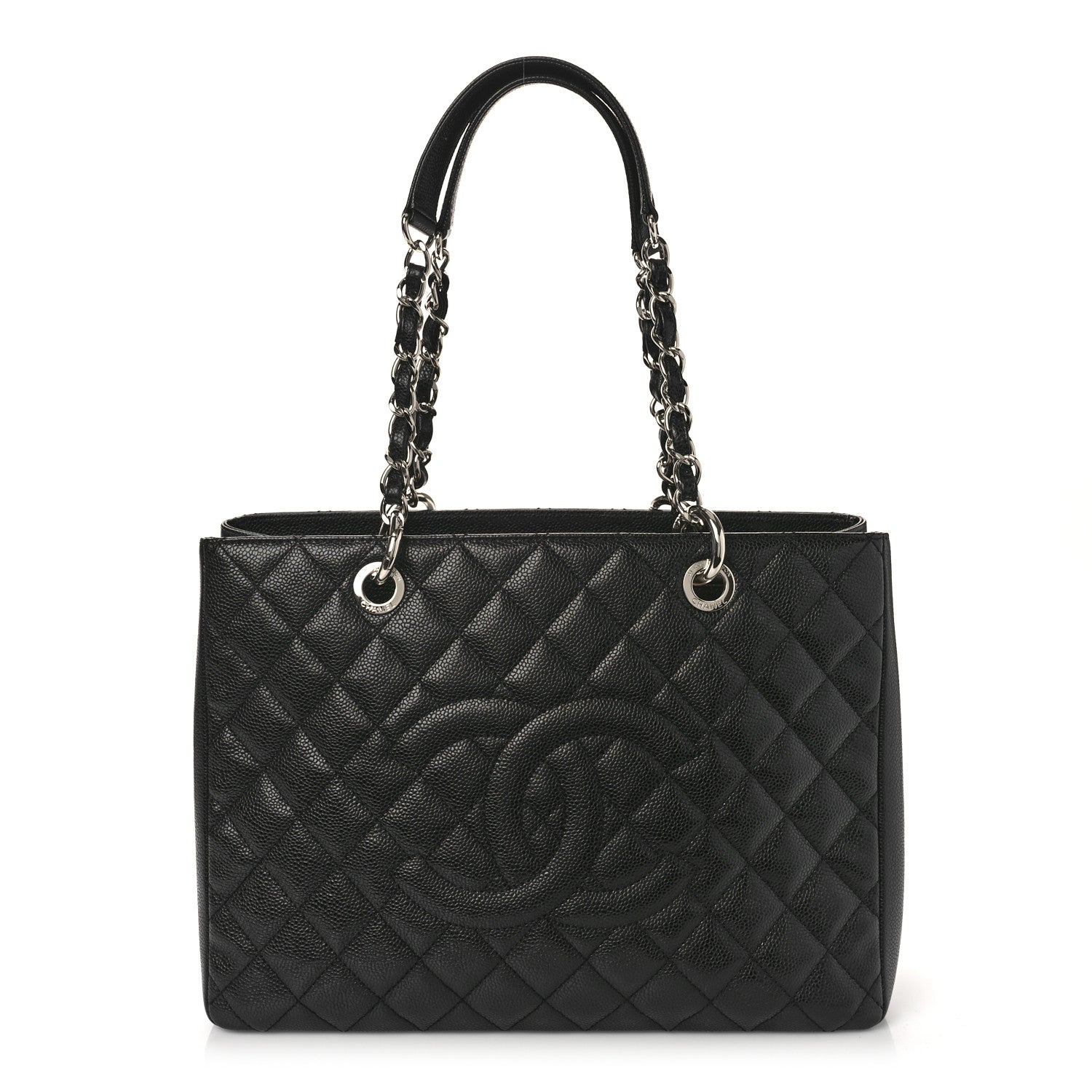 Chanel Caviar Quilted Grand Shopping Tote GST Black 1 of 9