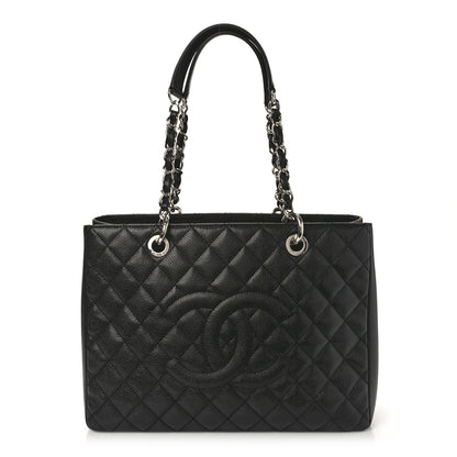 Chanel Caviar Quilted Grand Shopping Tote GST Black 1 of 9