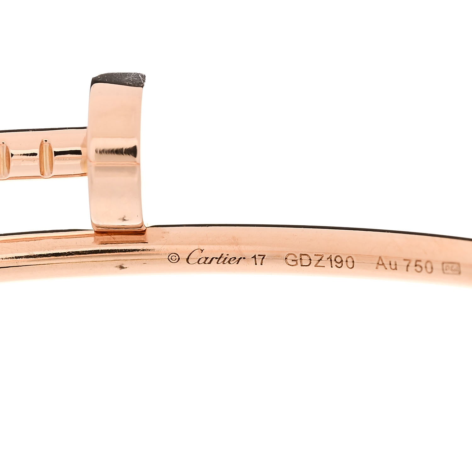Cartier 18K Pink Gold Small Juste Un Clou Bracelet 17 3 of 7
