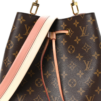 Louis Vuitton Monogram Braided Neonoe MM Peach Cream 8 of 14