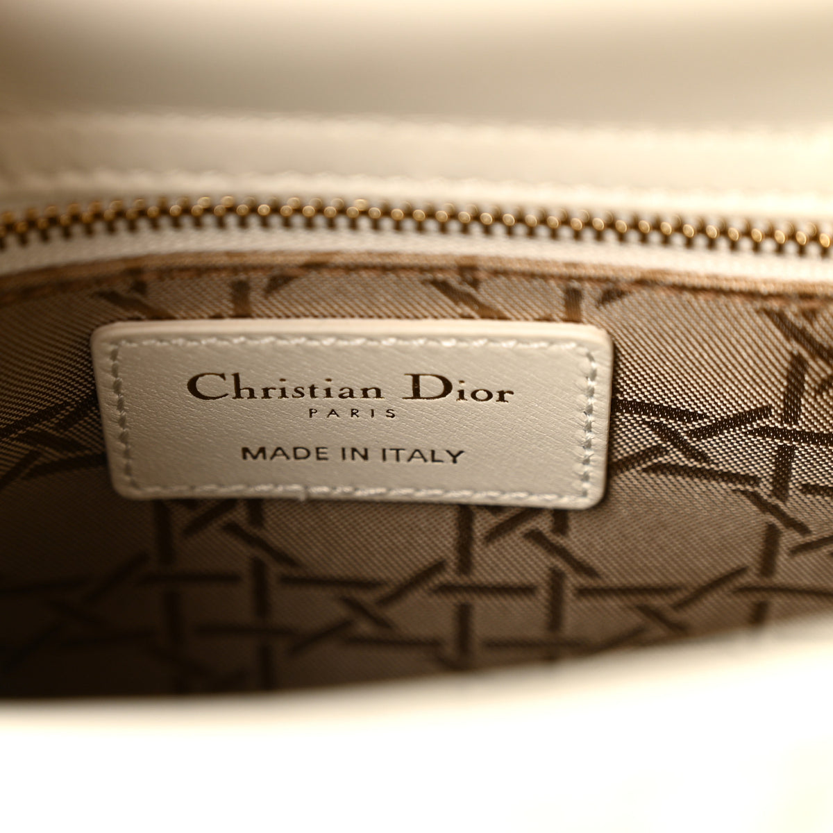 Christian Dior Lambskin Cannage Small My ABCDior Lady Dior White 6 of 10