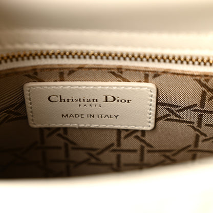 Christian Dior Lambskin Cannage Small My ABCDior Lady Dior White 6 of 10
