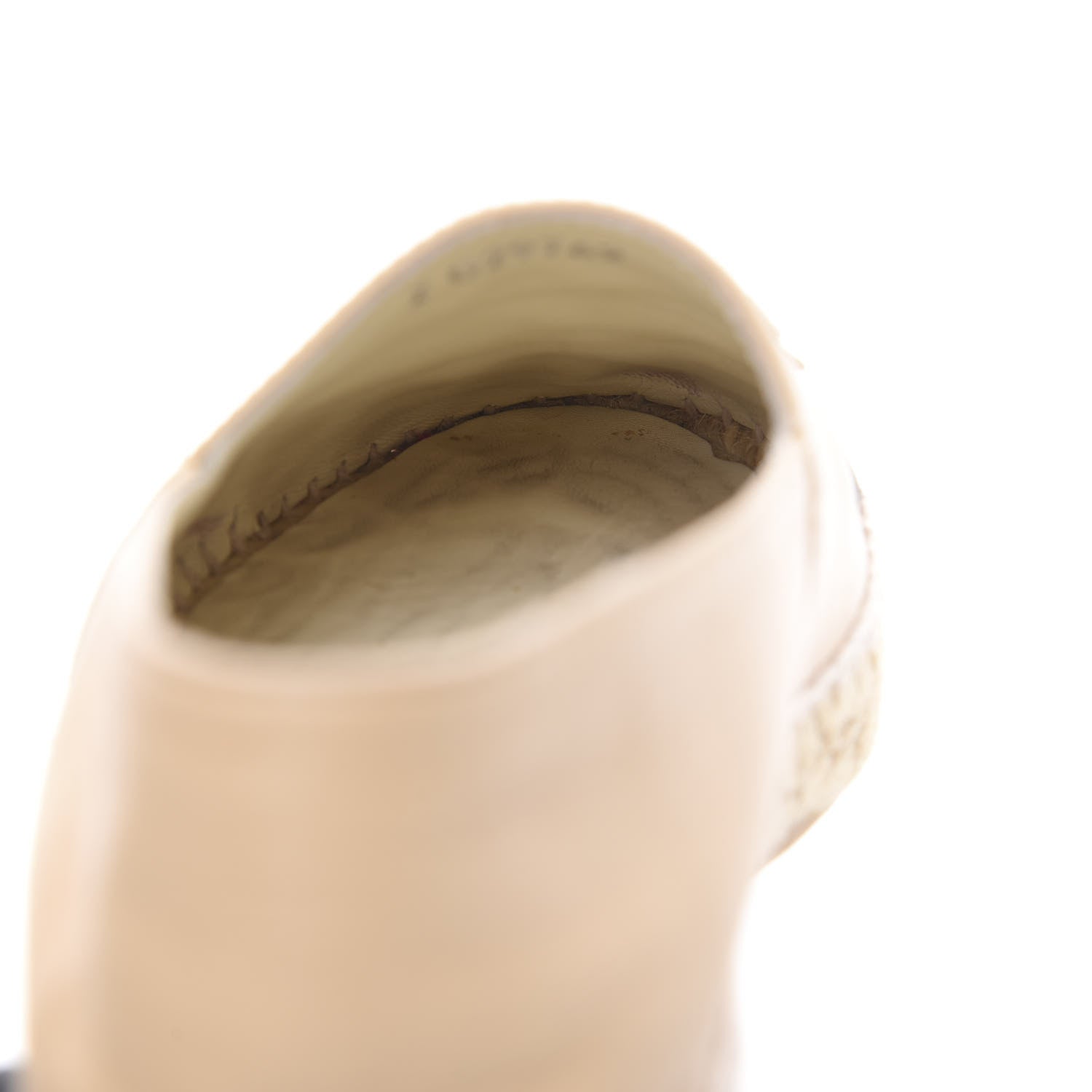 Chanel Lambskin CC Espadrilles 37 Beige Black 10 of 16