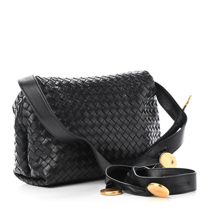 Bottega Veneta Nappa Intrecciato The Fold Crossbody Black 2 of 4